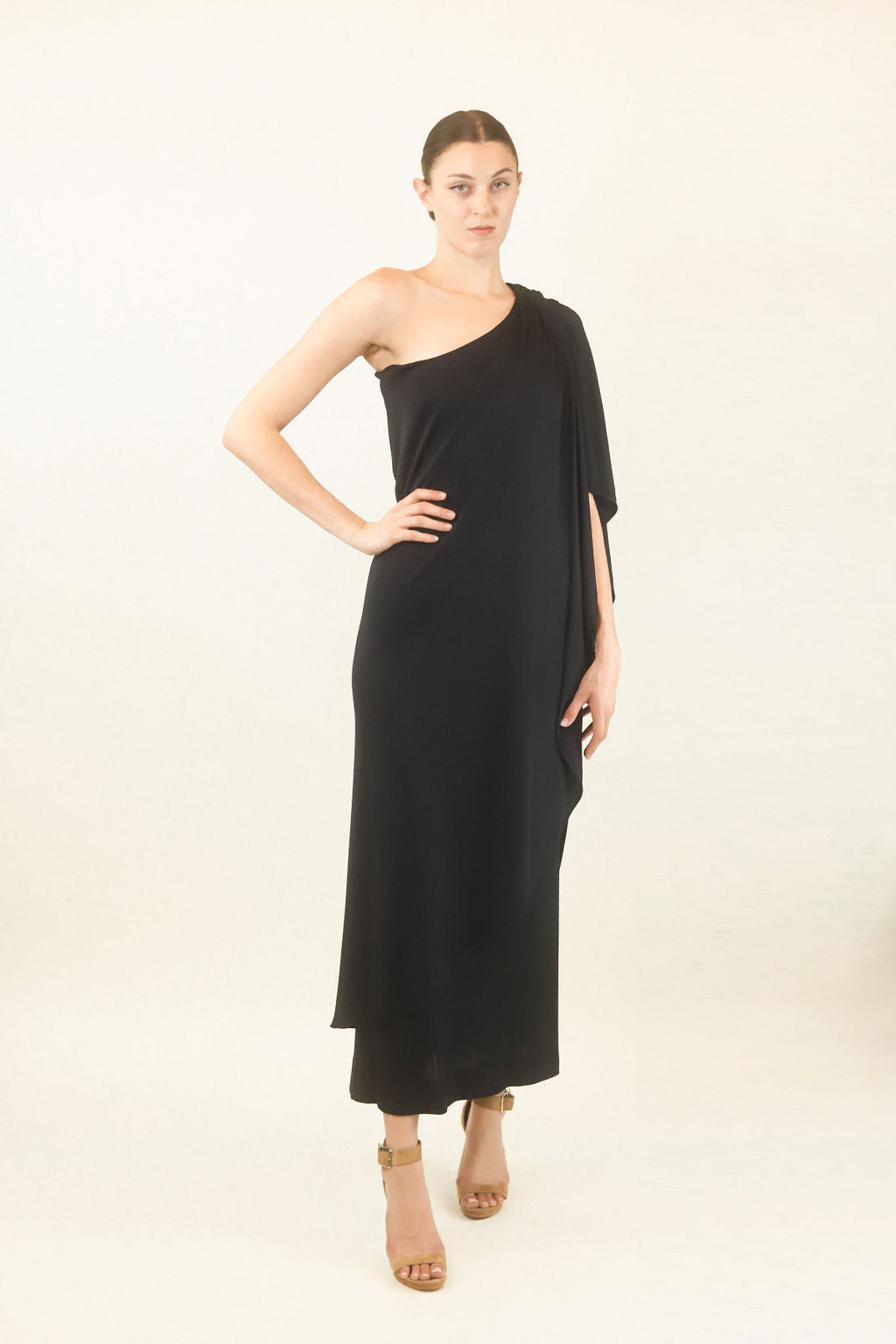 Oscar De La Renta One Shoulder Gown - The Kit Vintage