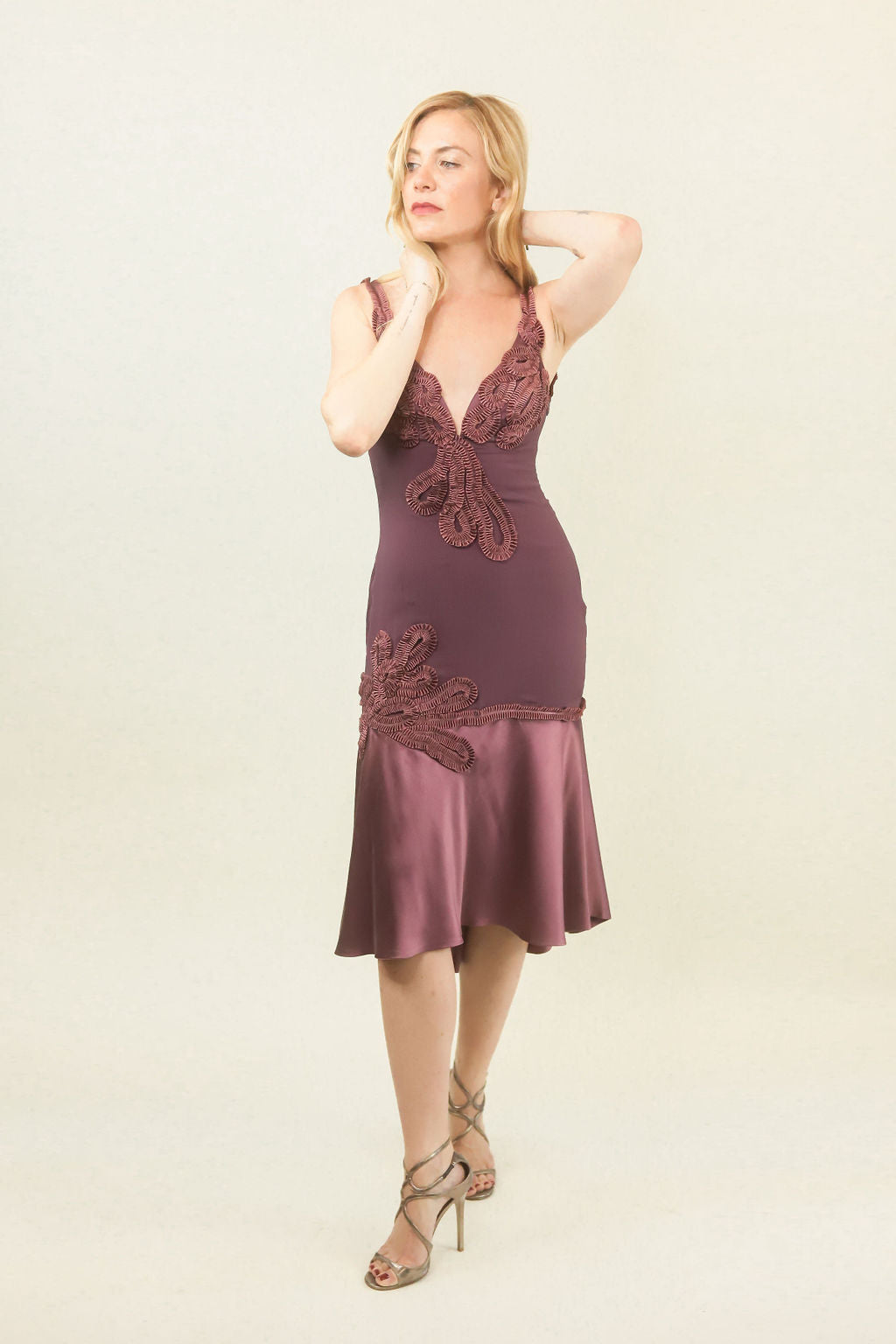 Carlos Miele Plum Cocktail Dress – The Kit Vintage Carlos Miele Plum Cocktail Dress – The Kit Vintage