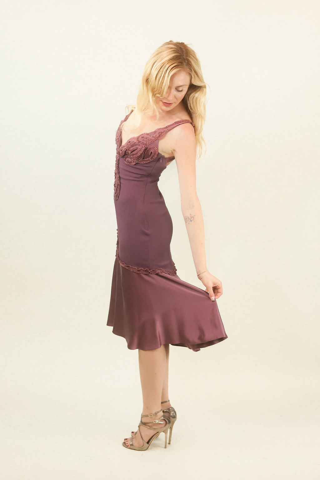 Carlos Miele Plum Cocktail Dress - The Kit Vintage