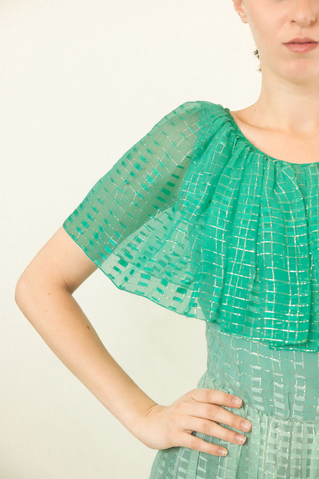 Richilene Silk Metallic Ombre Dress - The Kit Vintage