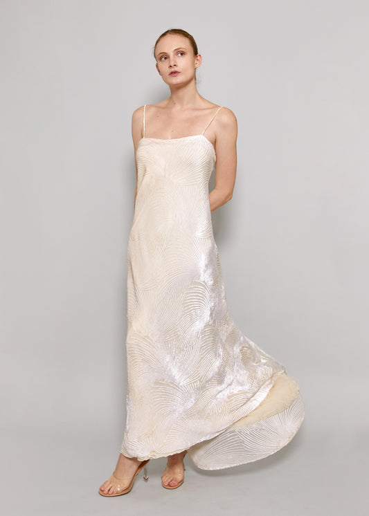 Stavropoulos Velvet Ivory Dress - The Kit Vintage