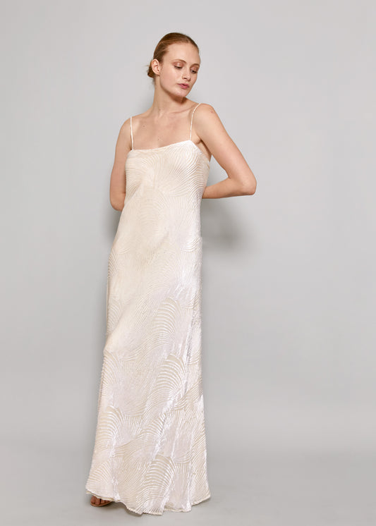 Stavropoulos Velvet Ivory Dress - The Kit Vintage