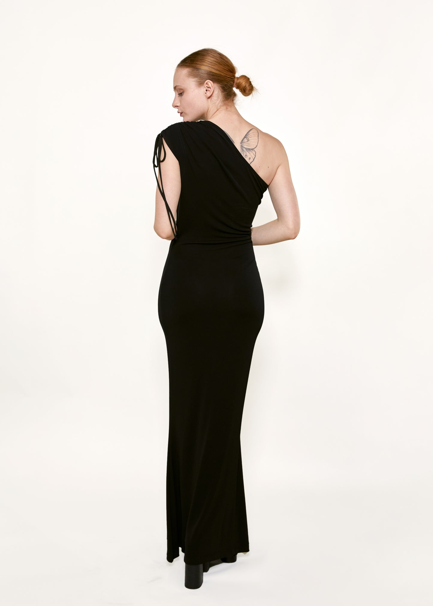 Vivienne Westwood Gold Label Black Jersey One Shoulder Dress