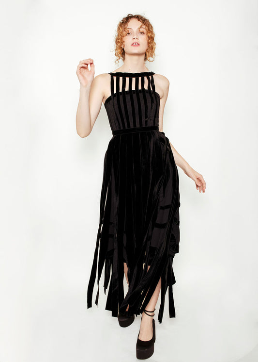 Chloe Velvet Car Wash Dress - The Kit Vintage