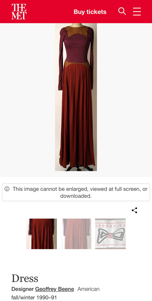 Documented Fall/ Winter 1991 Geoffrey Beene Black Jersey Open Back Gown - The Kit Vintage