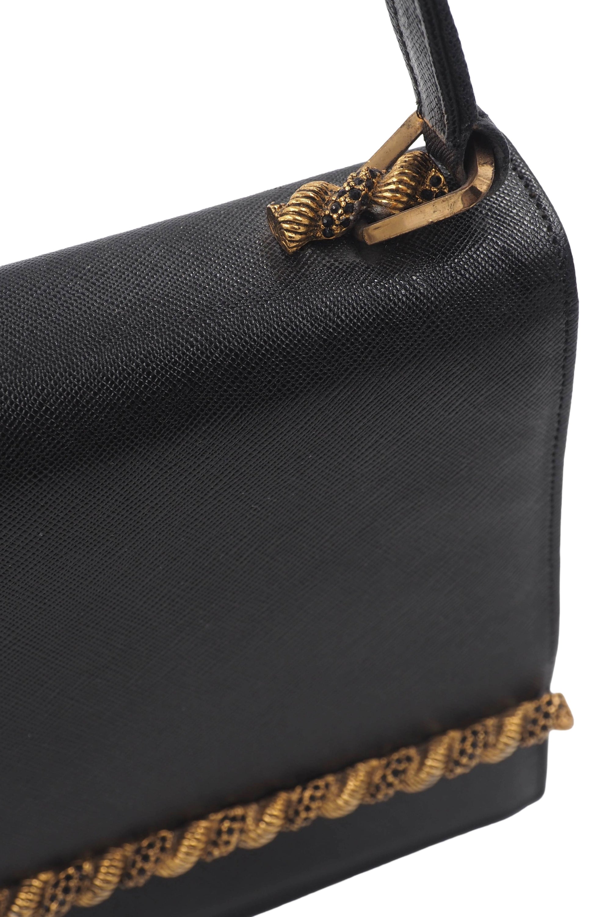  1950's Handbag with Gold Trim