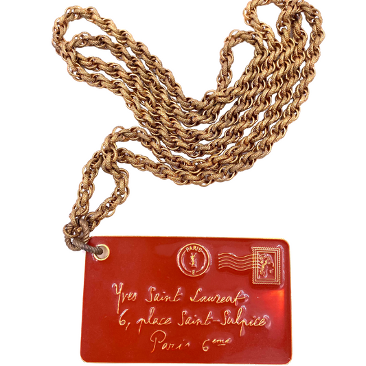 YSL envelope Pendant Necklace - The Kit Vintage