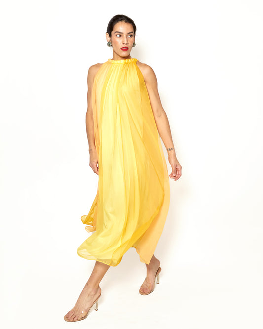 Vintage Chevette Yellow Dress - The Kit Vintage