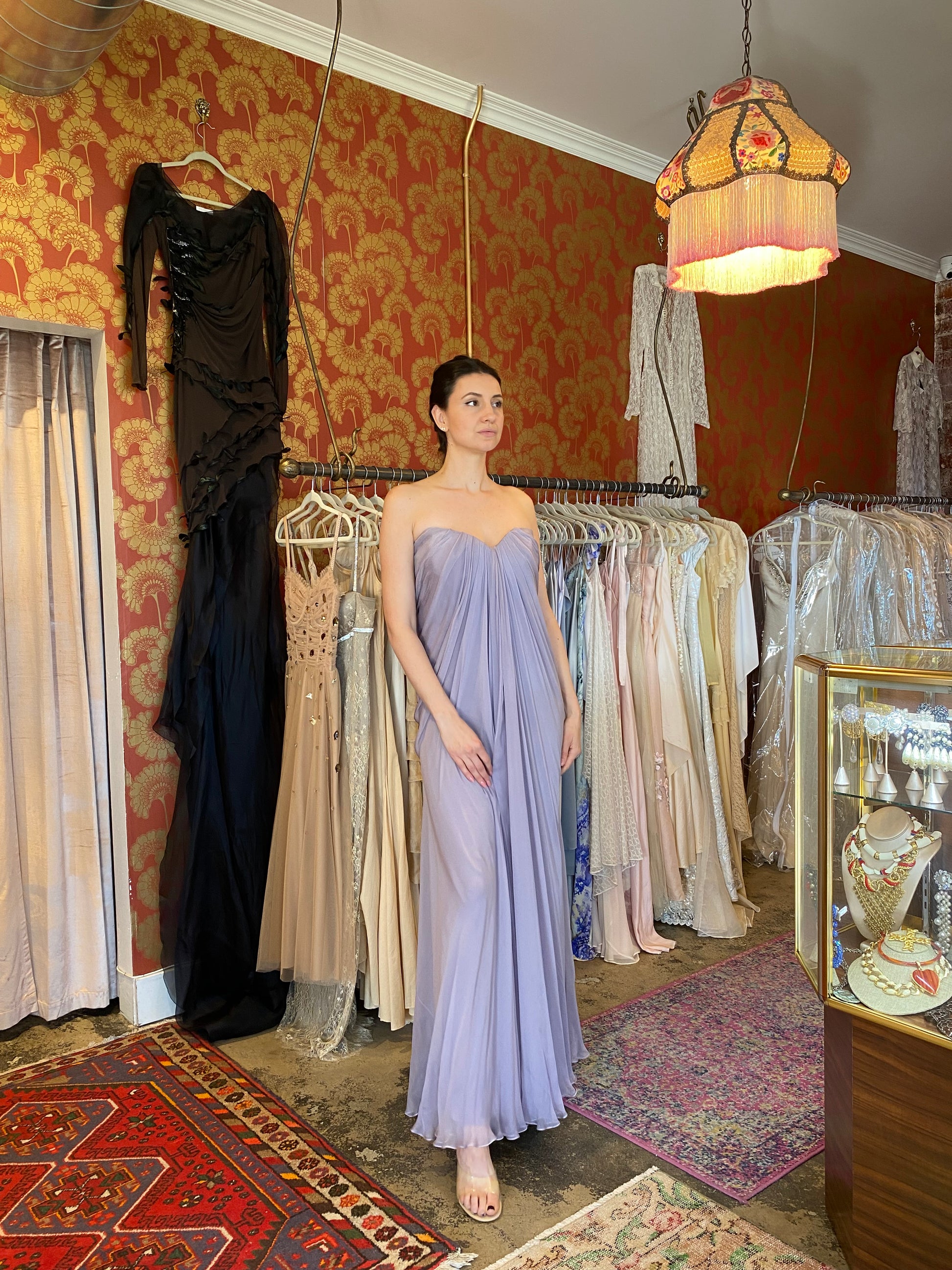 Alexander McQueen 2011 Lavender Silk Chiffon Gown - The Kit Vintage