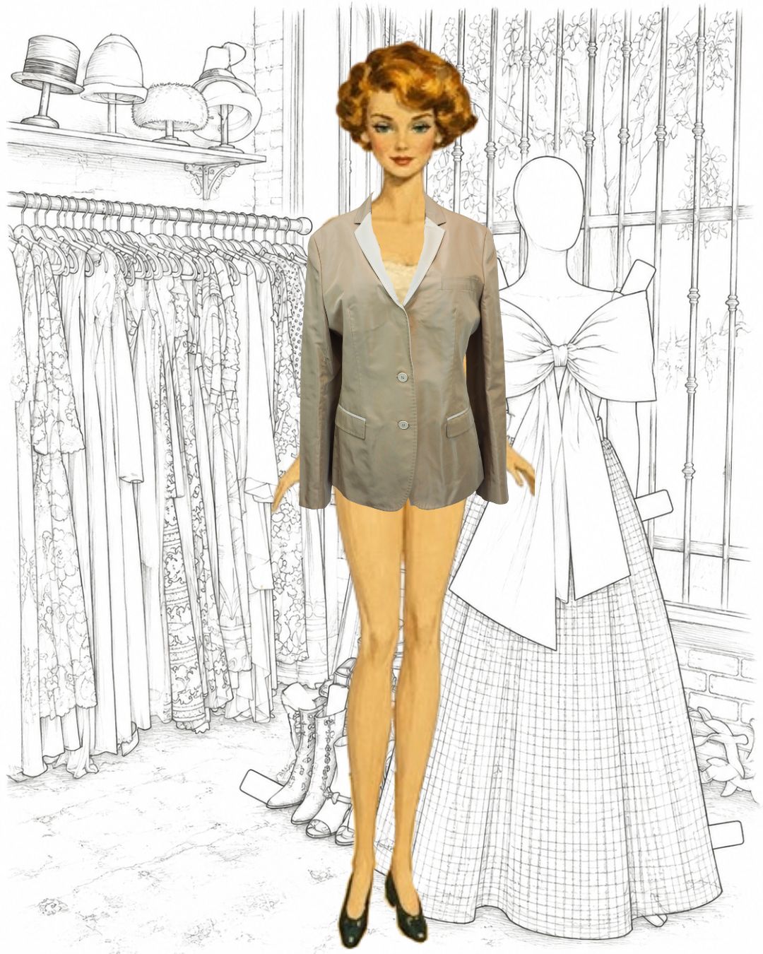 Dolce & Gabbana Ivory Satin Tuxedo Blazer