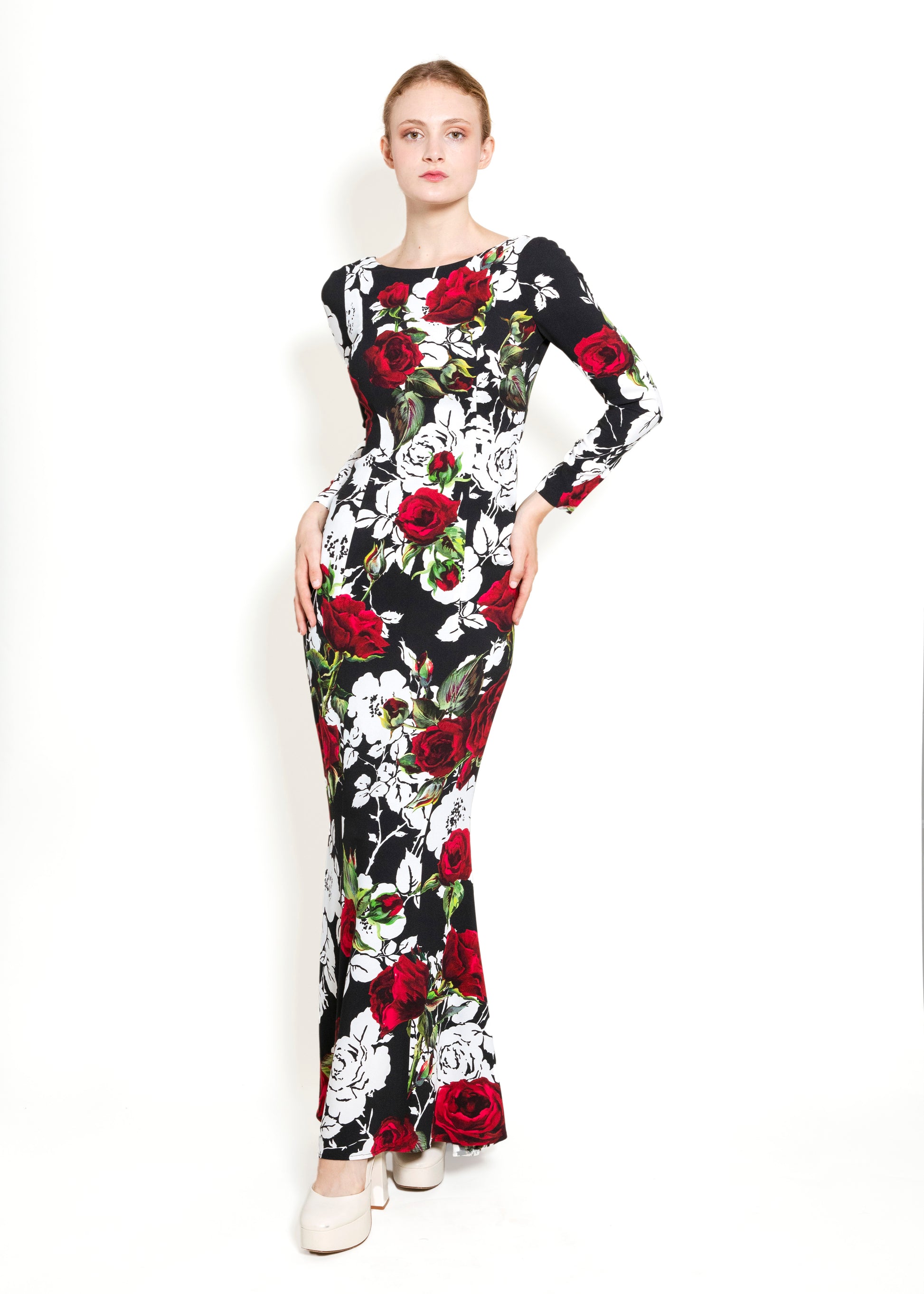 Dolce & Gabbana Fall 2015 L/S Floral Dress Dolce & Gabbana Fall 2015 L/S Floral Dress