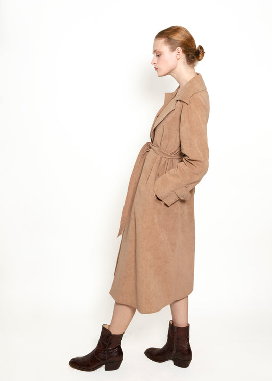 Ultrasuede Skirt & Trench Set - The Kit Vintage