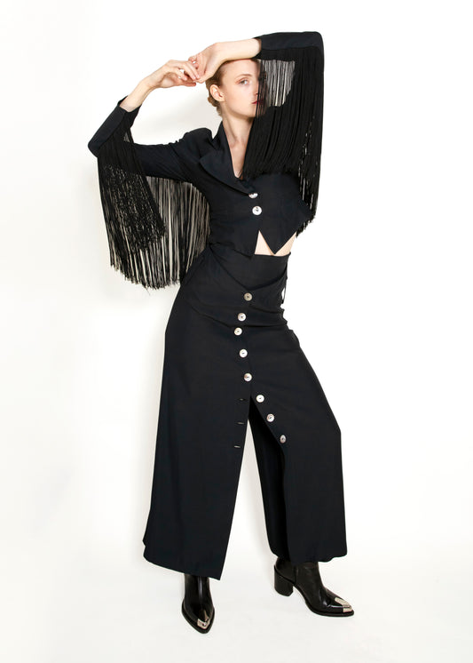 Martine Sitbon Fringe Top/Pant Set - The Kit Vintage