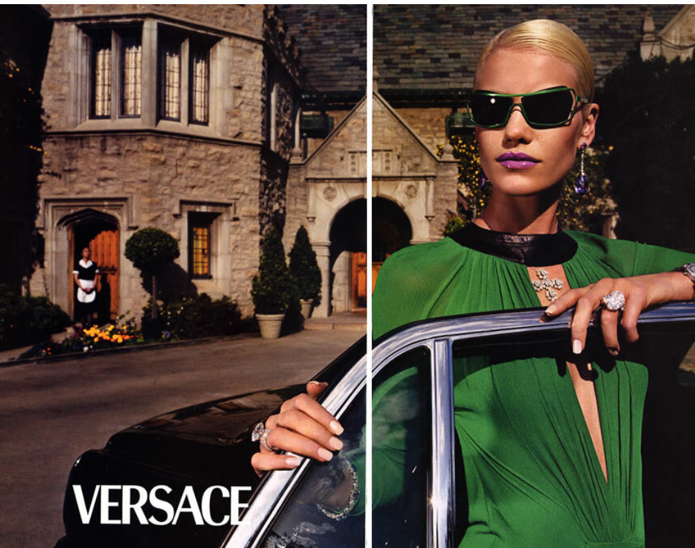Versace Emerald Green Fall 2001 Open Back Gown - The Kit Vintage