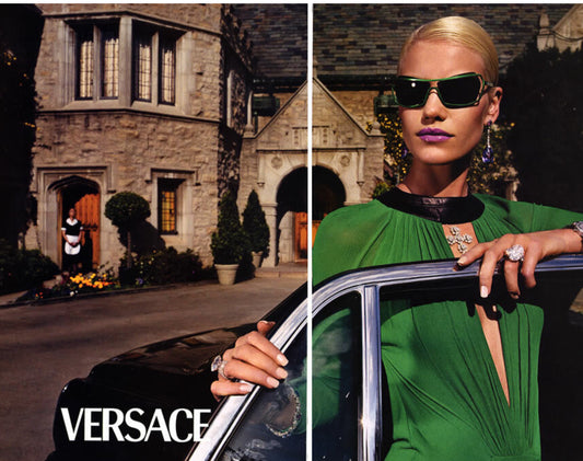 Versace Emerald Green Fall 2001 Open Back Gown - The Kit Vintage