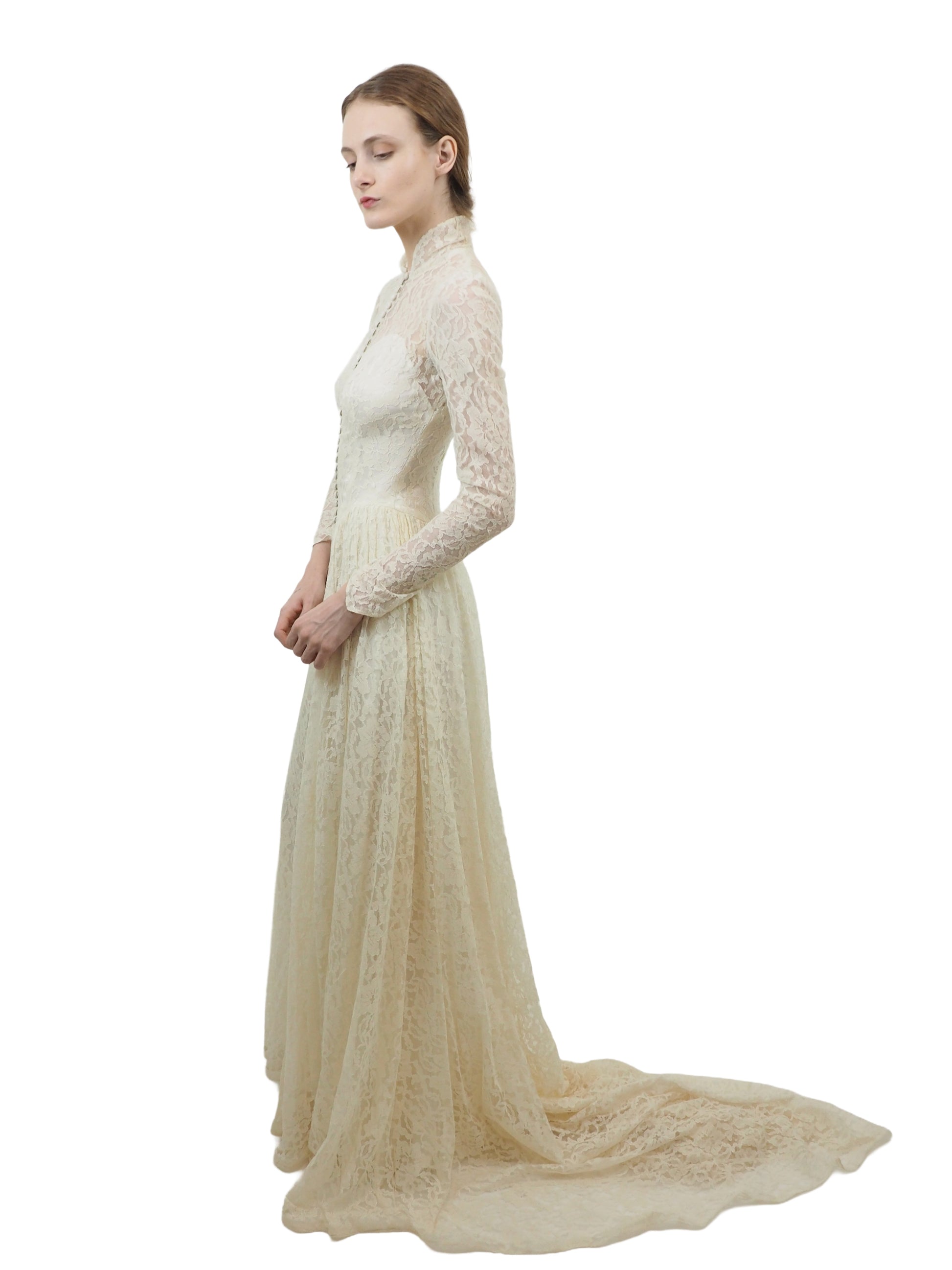 Vintage 1950's Lace Bridal Gown 