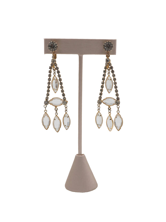 Chandelier Gold/Crystal Earrings