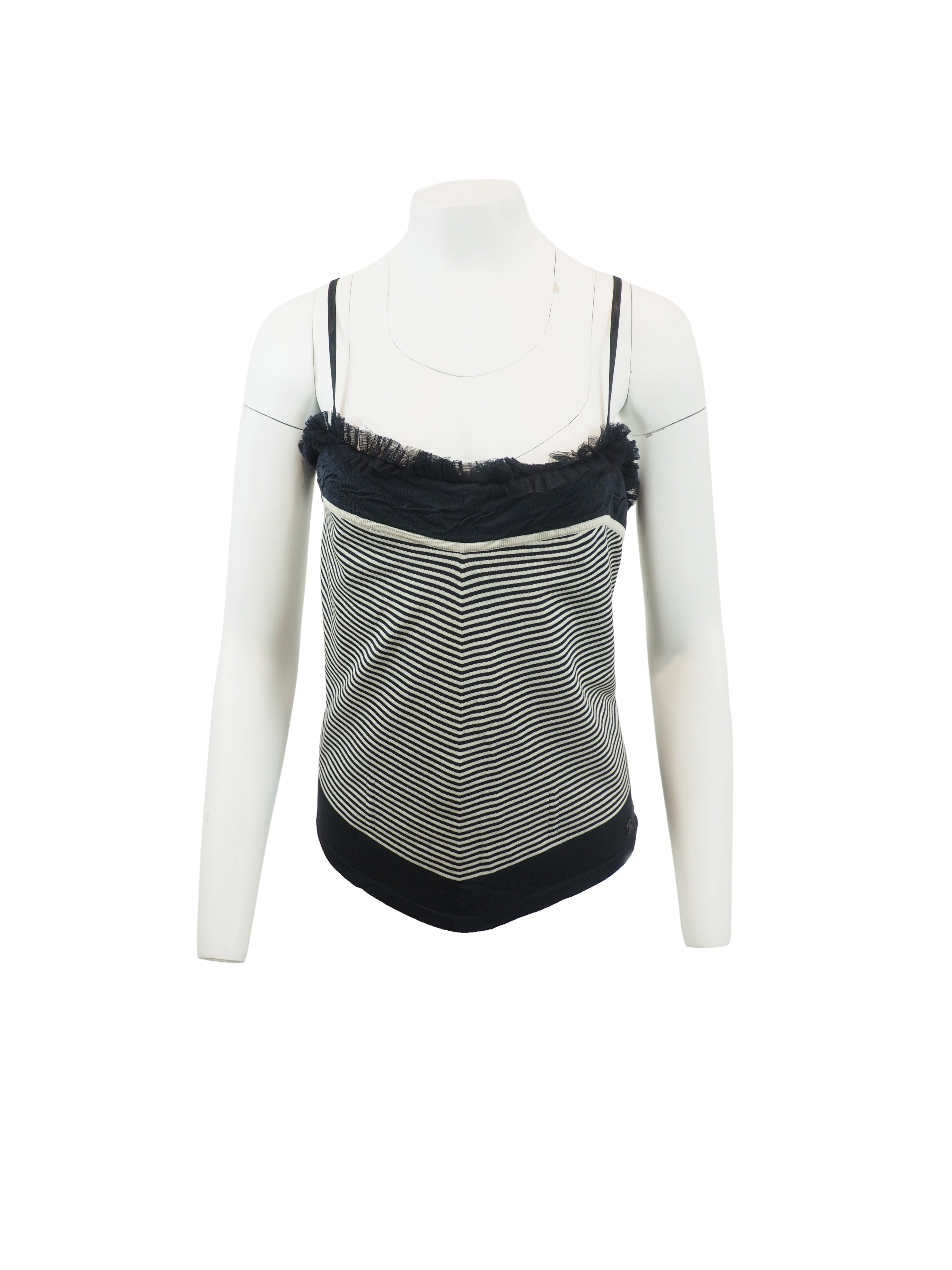 Chanel 2002 Cruise Navy/White Stripe Camisole – The Kit Vintage