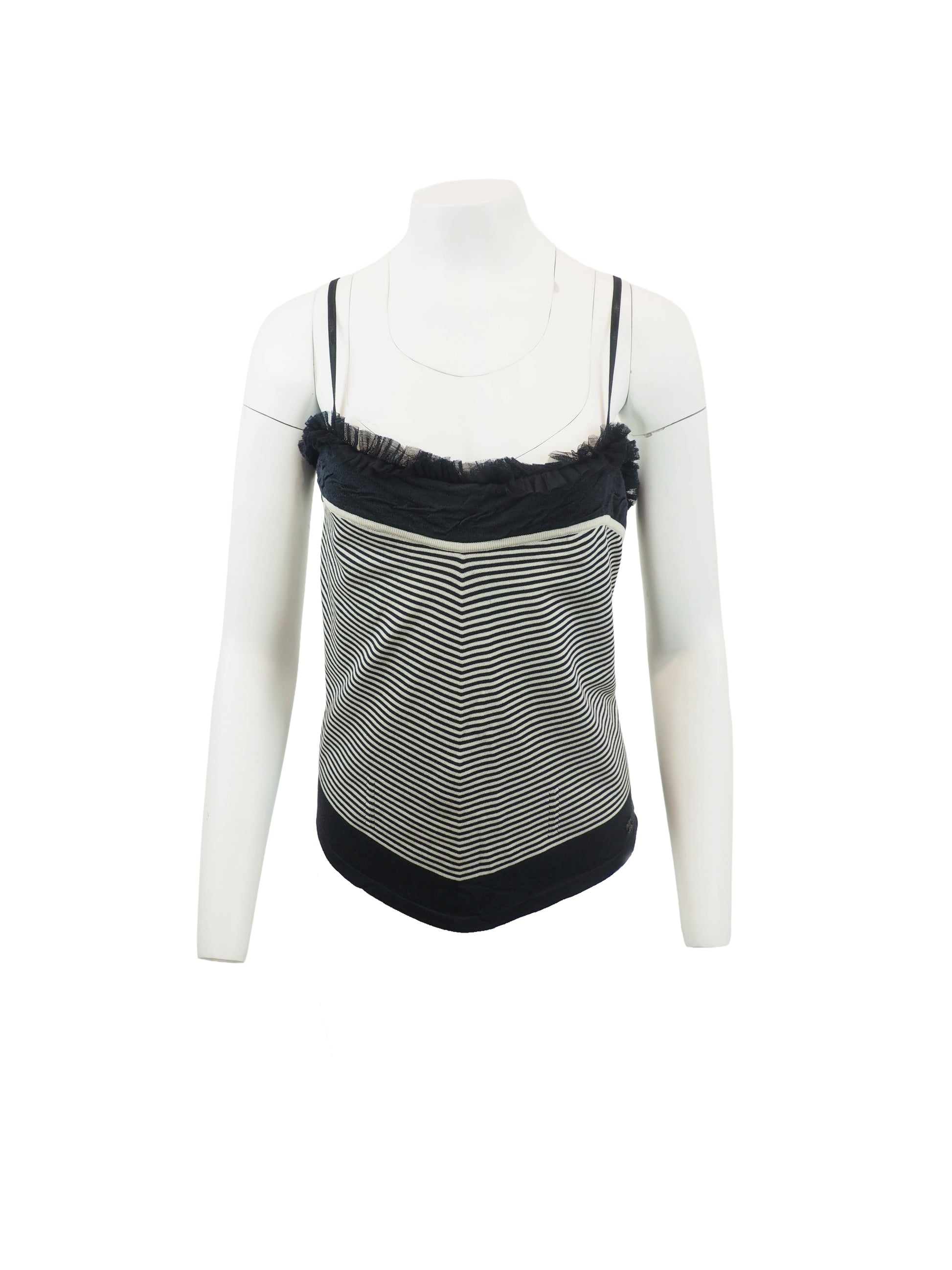 Chanel 2002 Cruise Navy/White Stripe Camisole