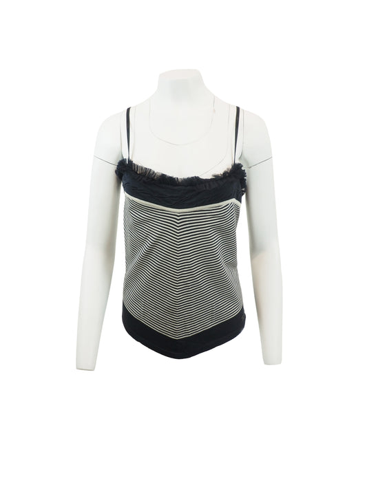 Chanel 2002 Cruise Navy/White Stripe Camisole