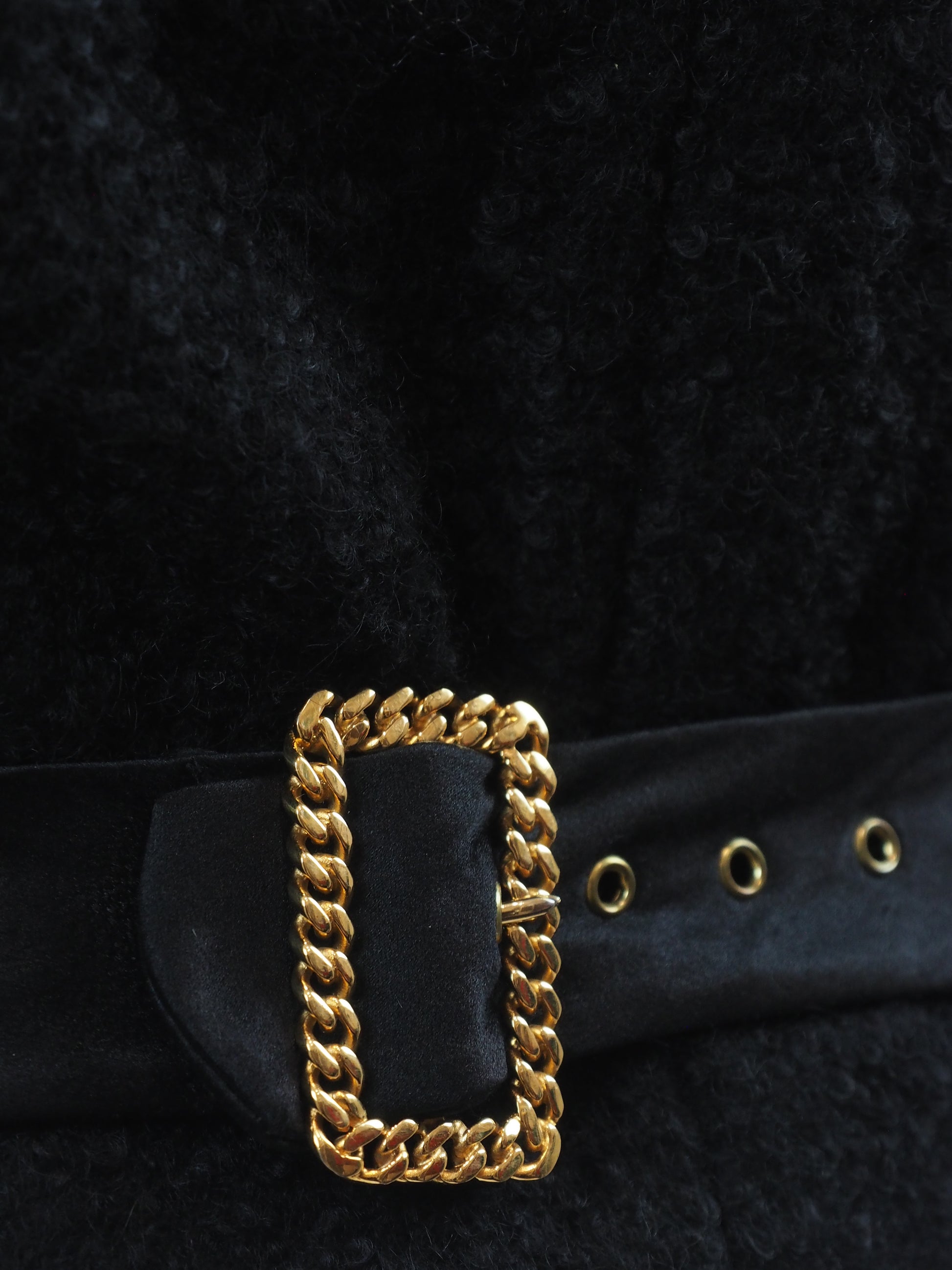 Chanel  Tweed Coat With belt