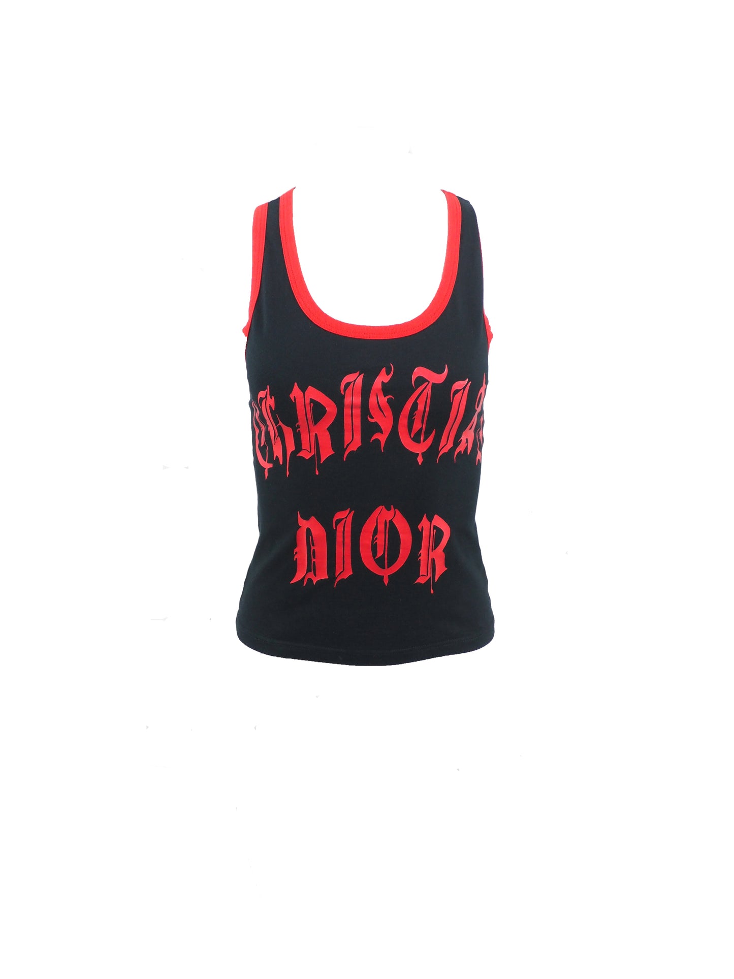 Christian Dior by John Galliano Spring 2002 Black/Red Tank