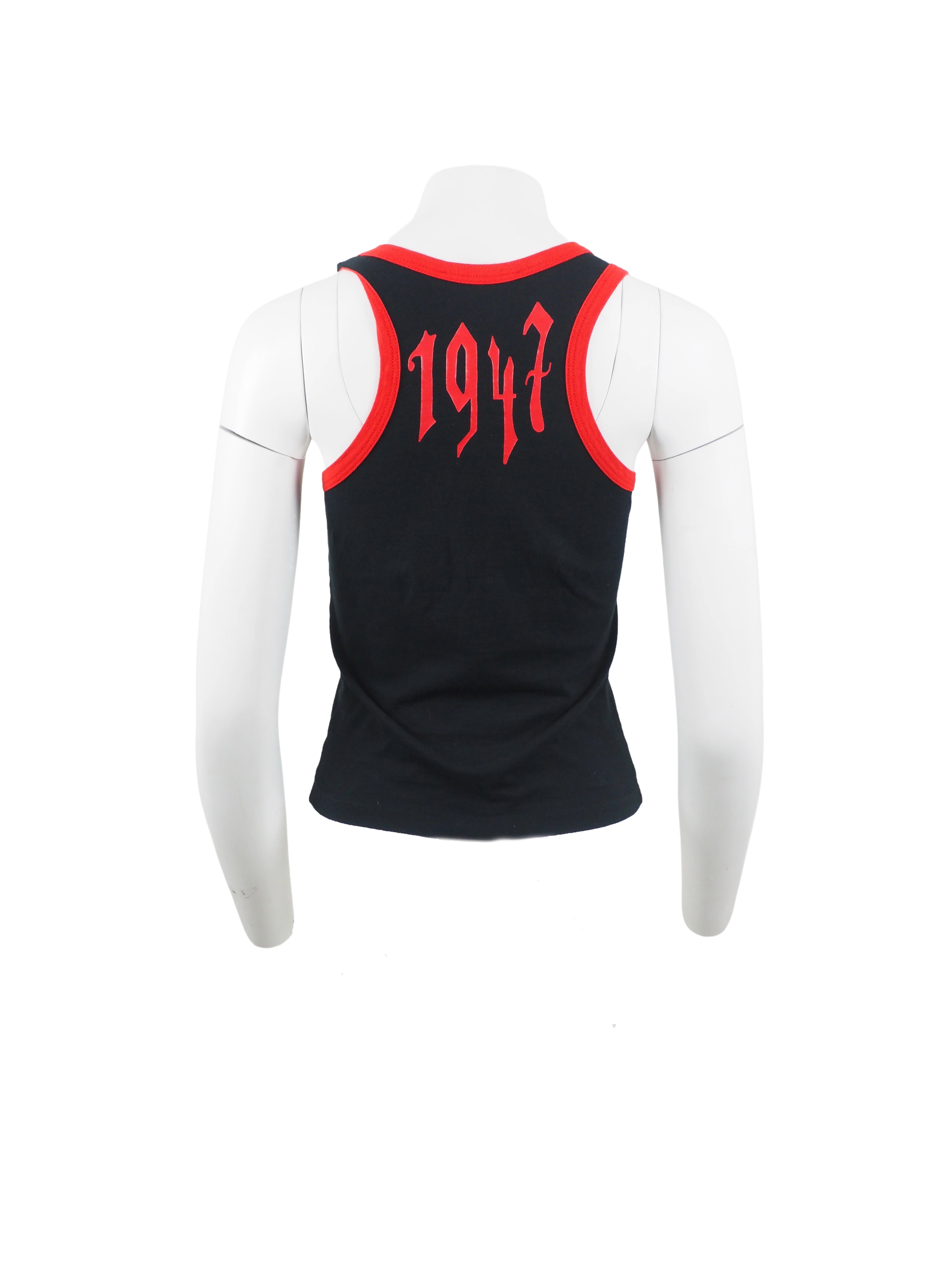 Christian Dior by John Galliano Spring 2002 Black/Red Tank – The