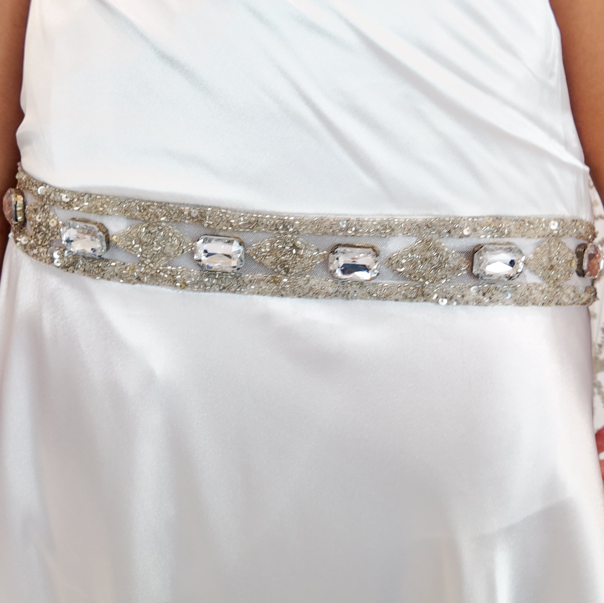 Christian Lacroix Ornamented White Angel Sleeve Dress - The Kit Vintage