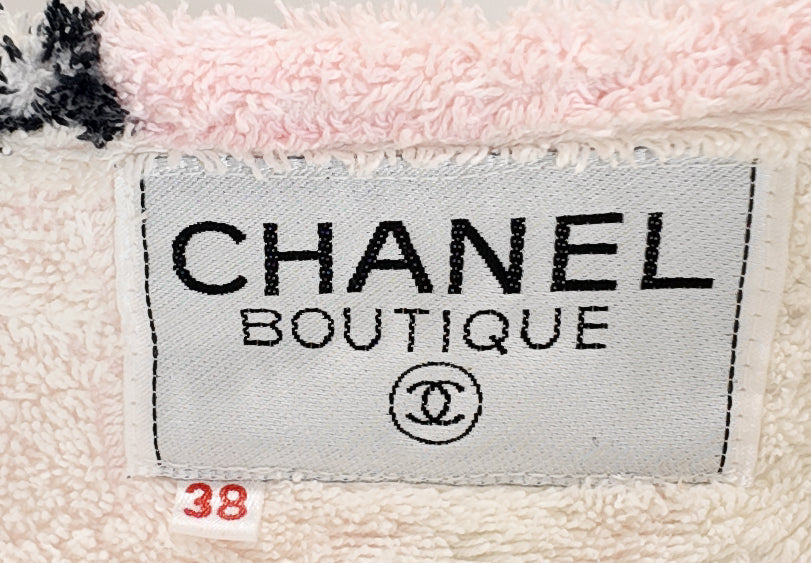 Chanel Spring 1994 Terrycloth Pink Jacket