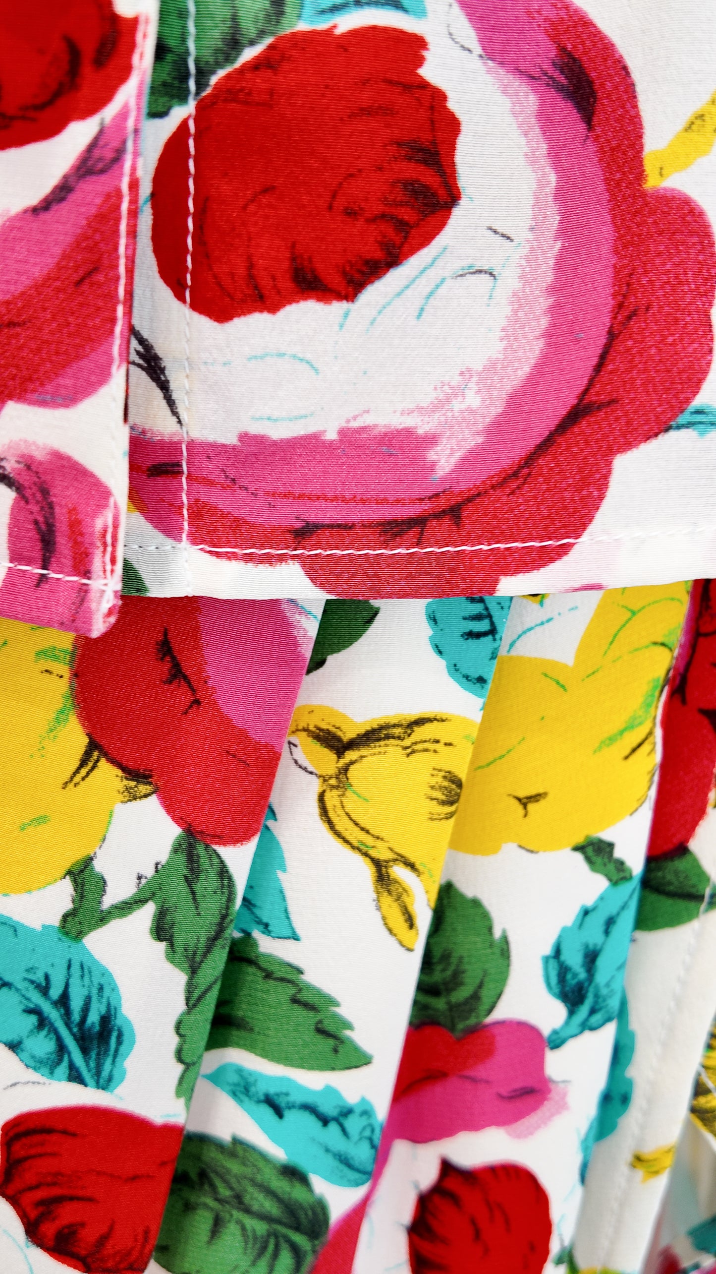Emanuel Ungaro 1990s Vintage Floral Print Blouse and Skirt Set