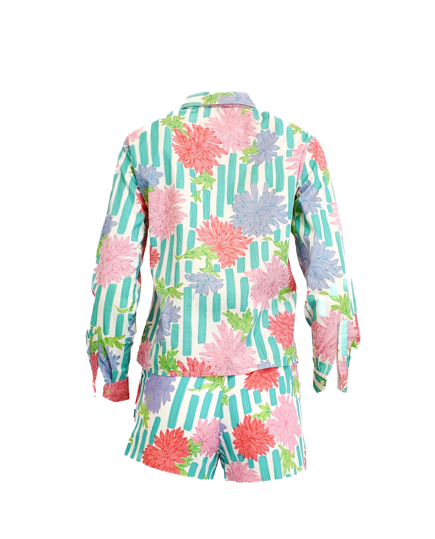 Emilio Pucci Colorful Floral Shorts and Top Set