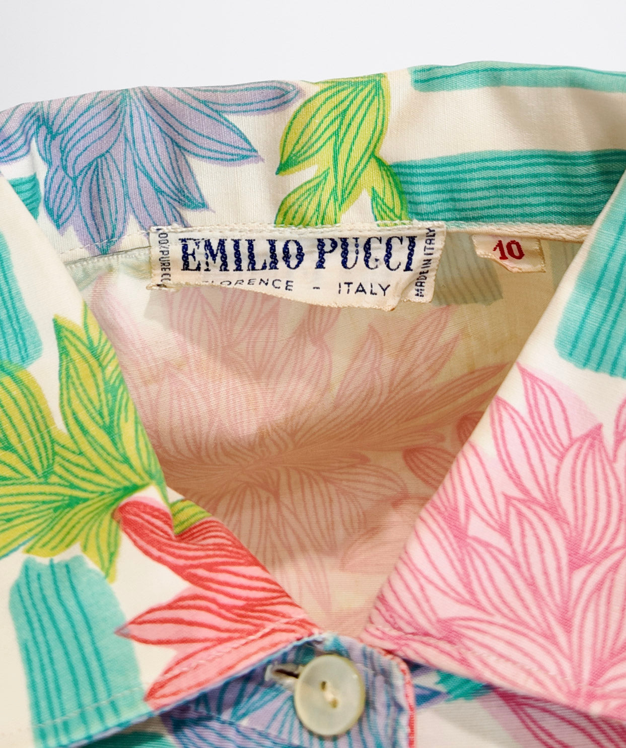 Emilio Pucci Colorful Floral Shorts and Top Set