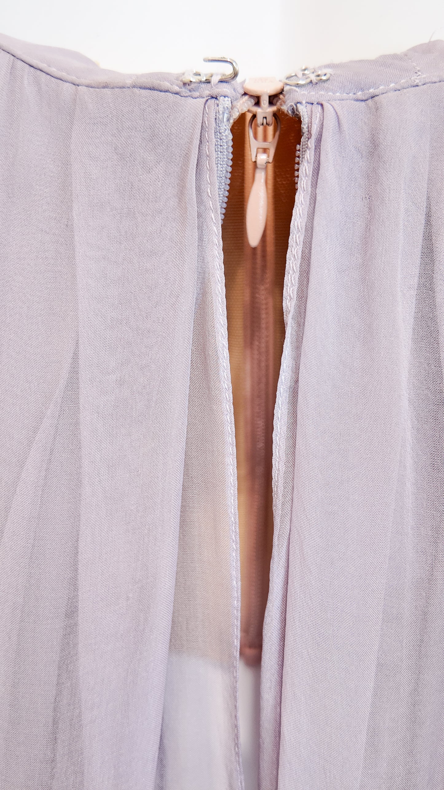Alexander McQueen 2011 Lavender Silk Chiffon Strapless Gown