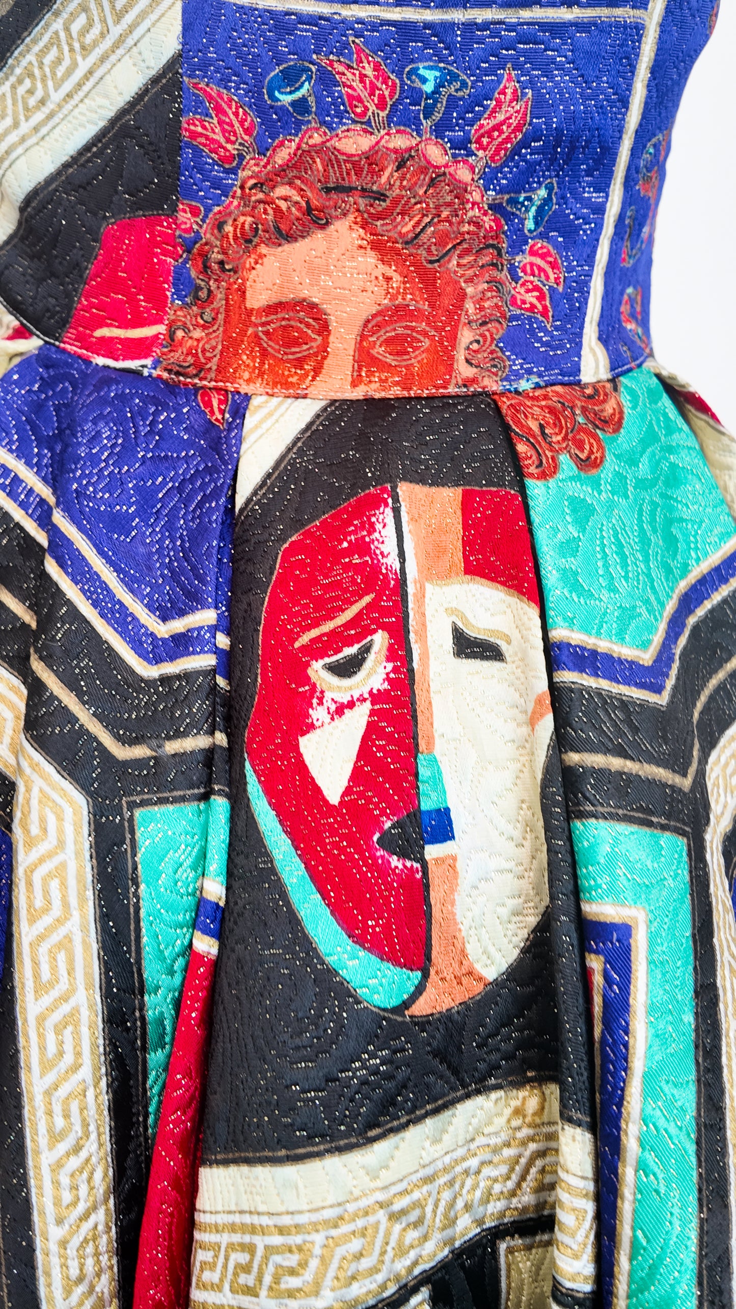 Versus by Gianni Versace 1992 Masque Matelassé Dress