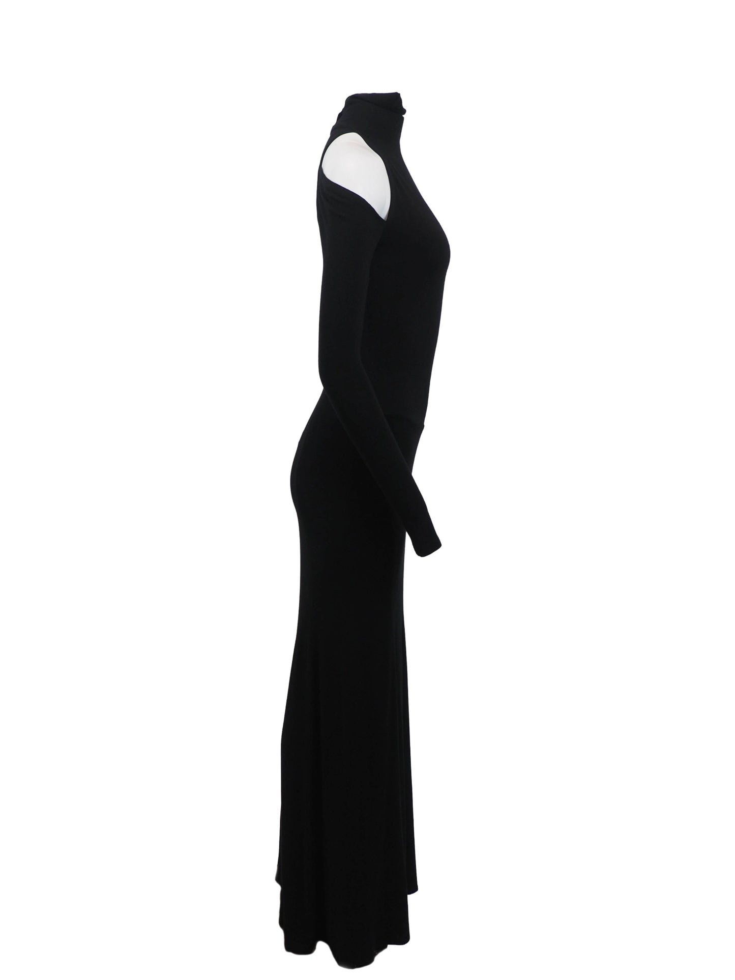 Donna Karan F/W 2010 Open Shoulder Knit Gown
