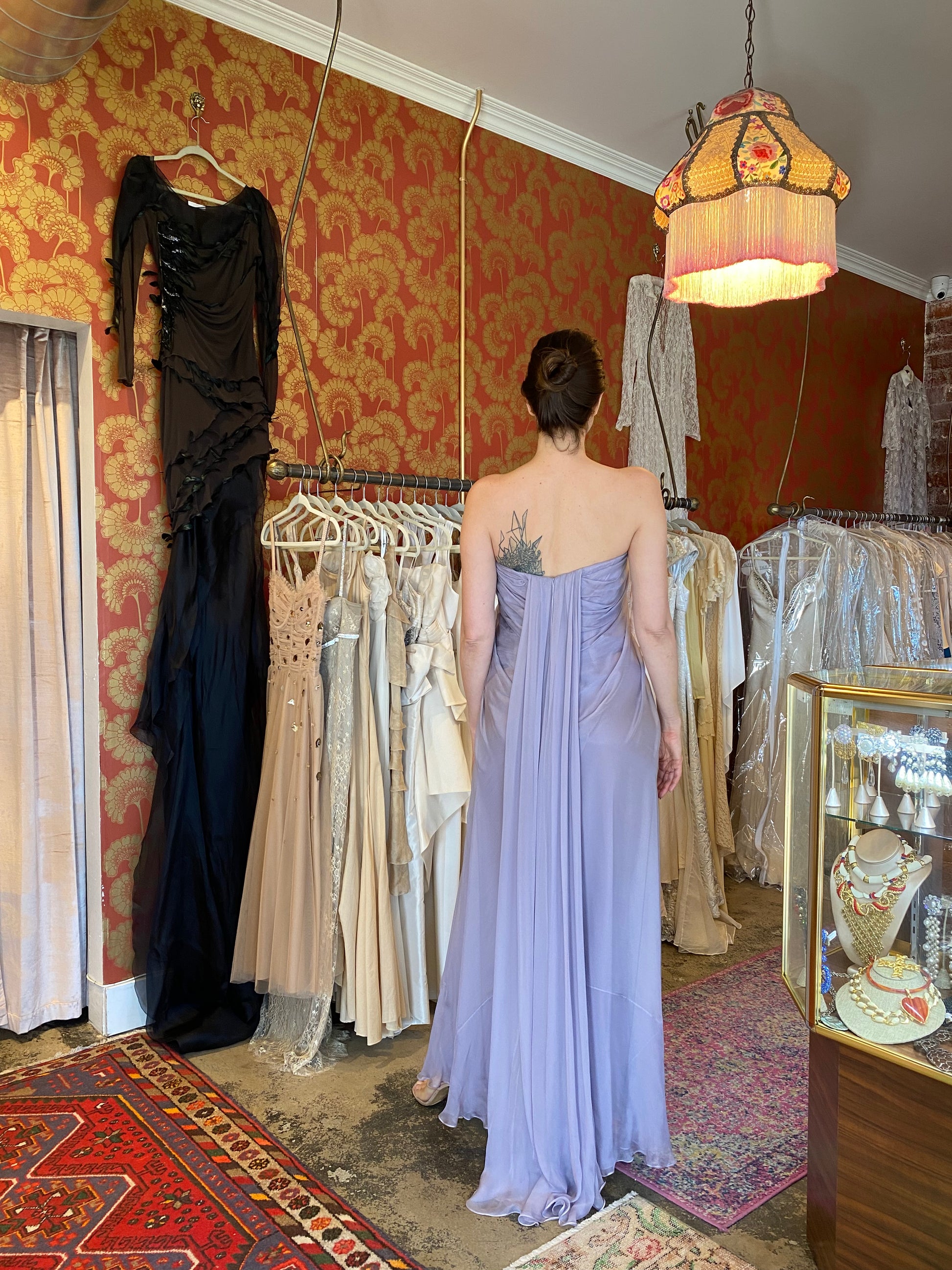 Alexander McQueen 2011 Lavender Silk Chiffon Gown - The Kit Vintage