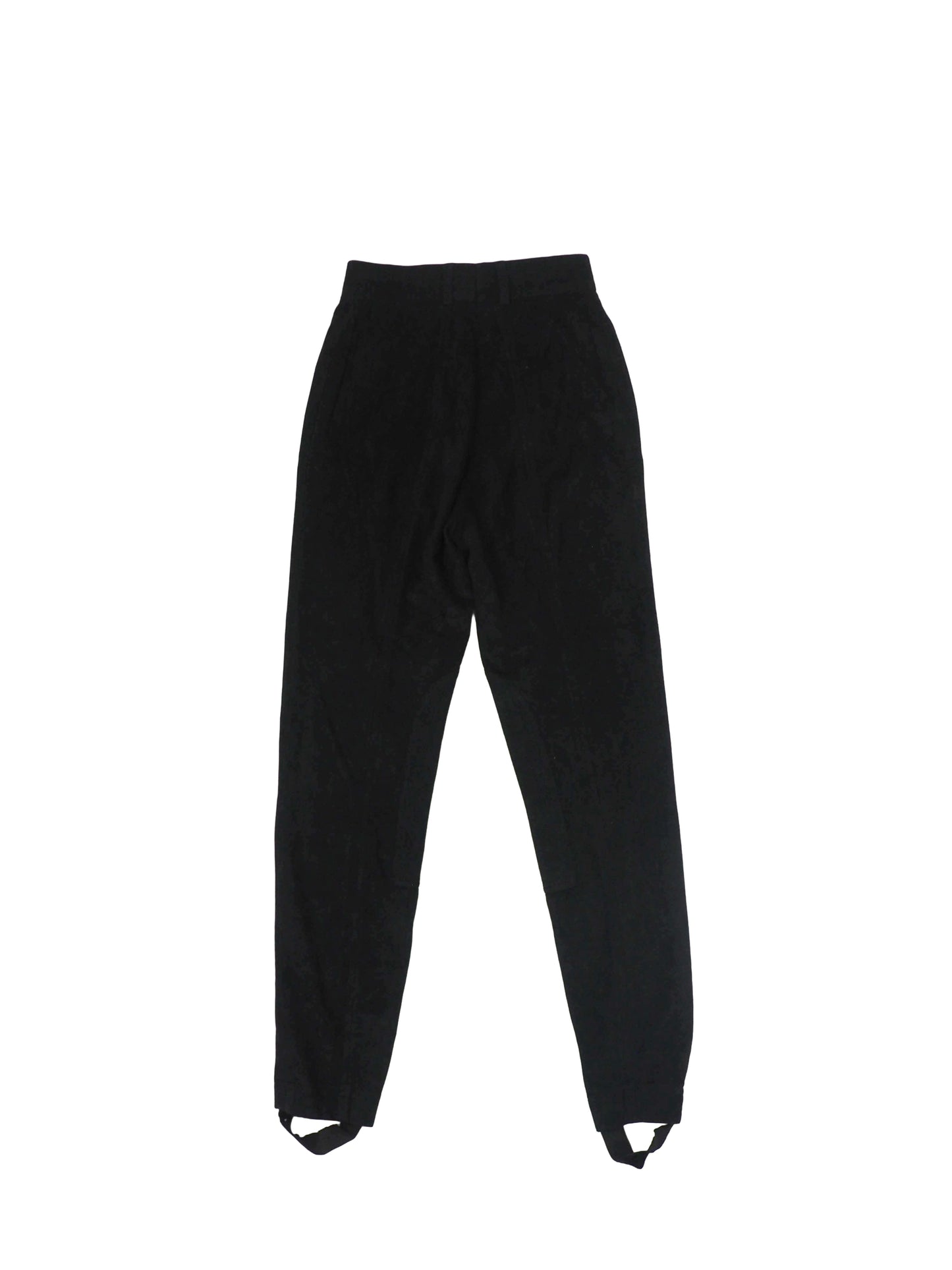 Escada Stirrup Pants With Gold Zippers