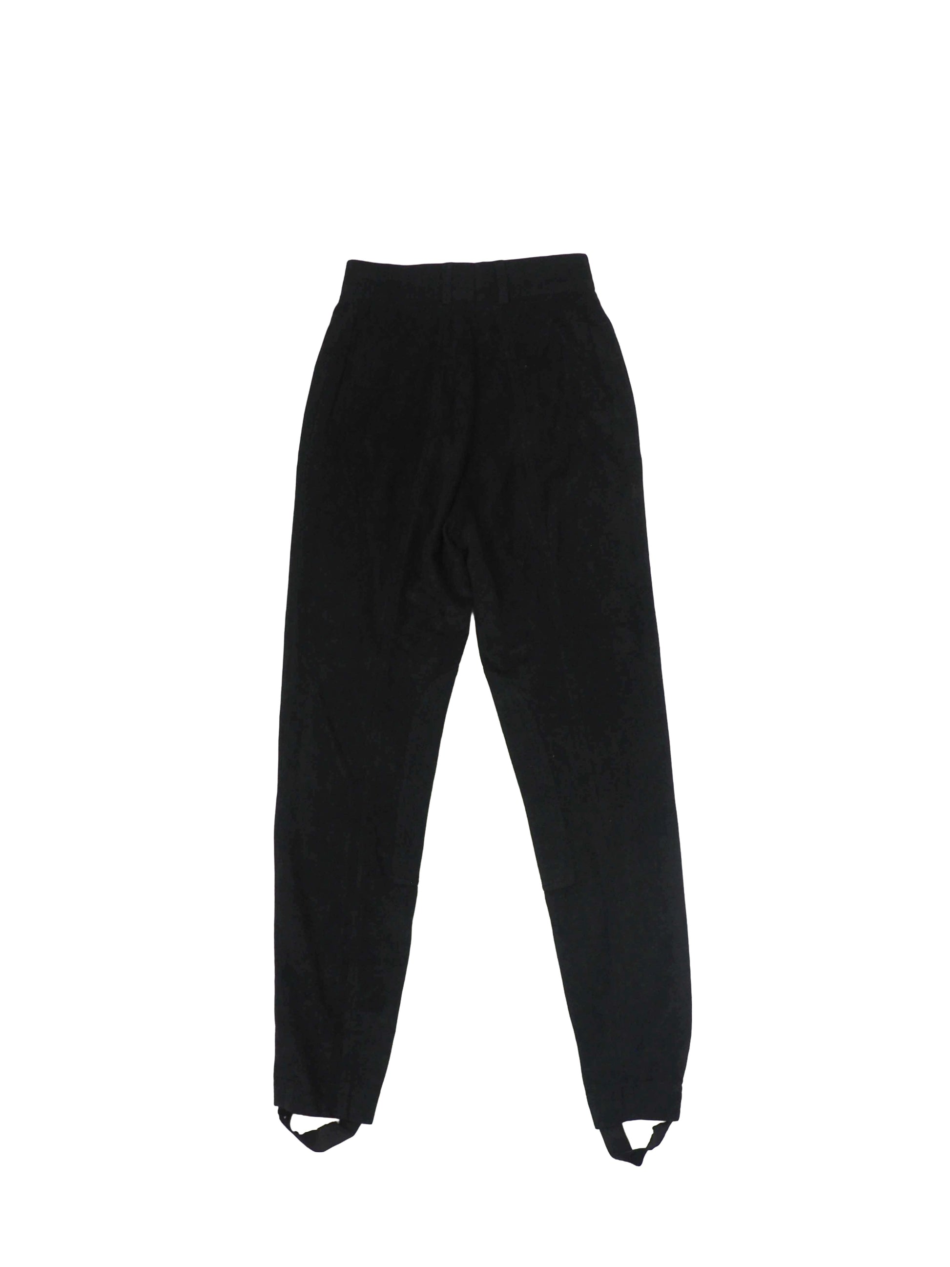Escada Stirrup Pants With Gold Zippers