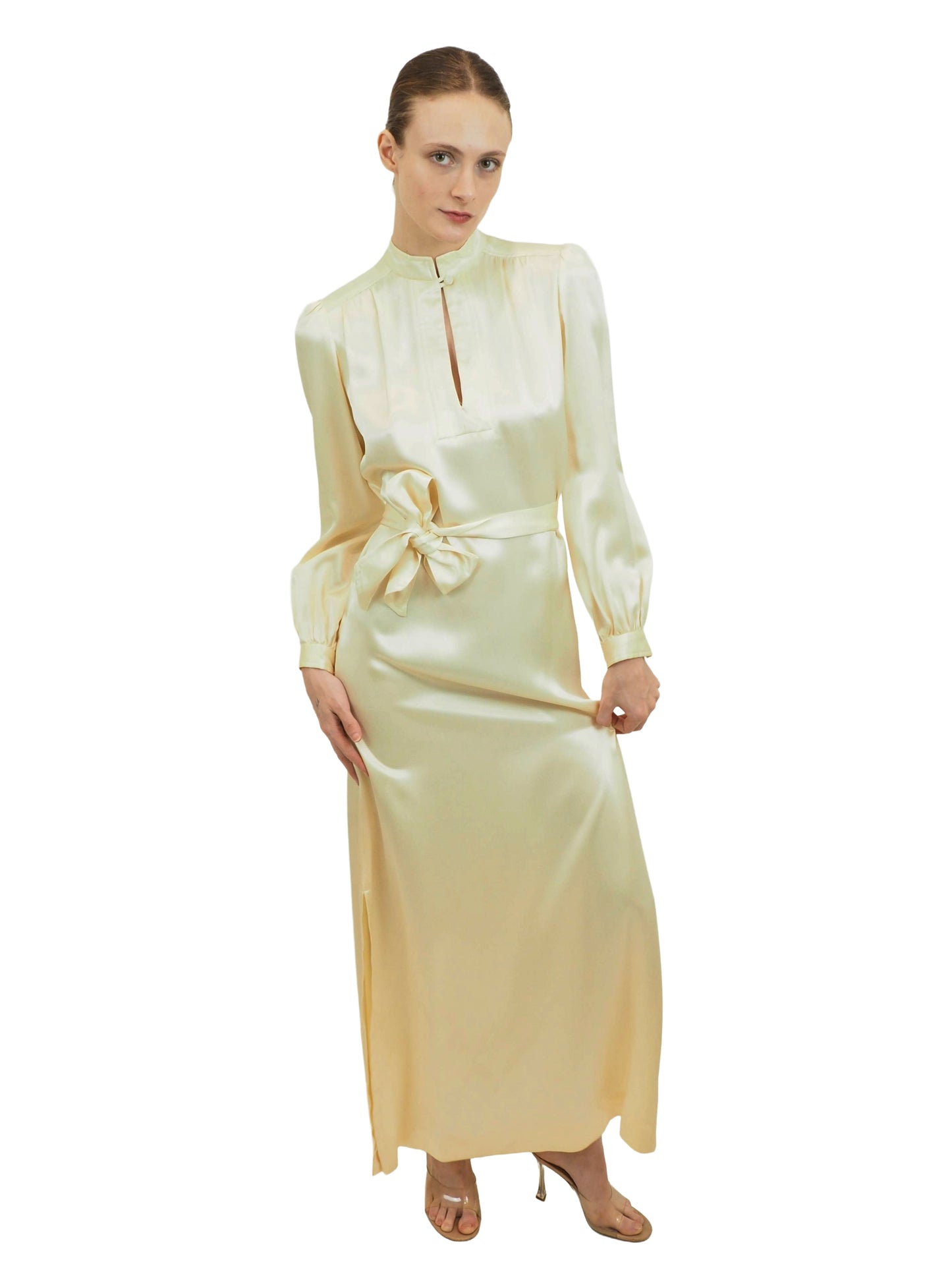 Evelyn De Jorge Ivory Belted Caftan