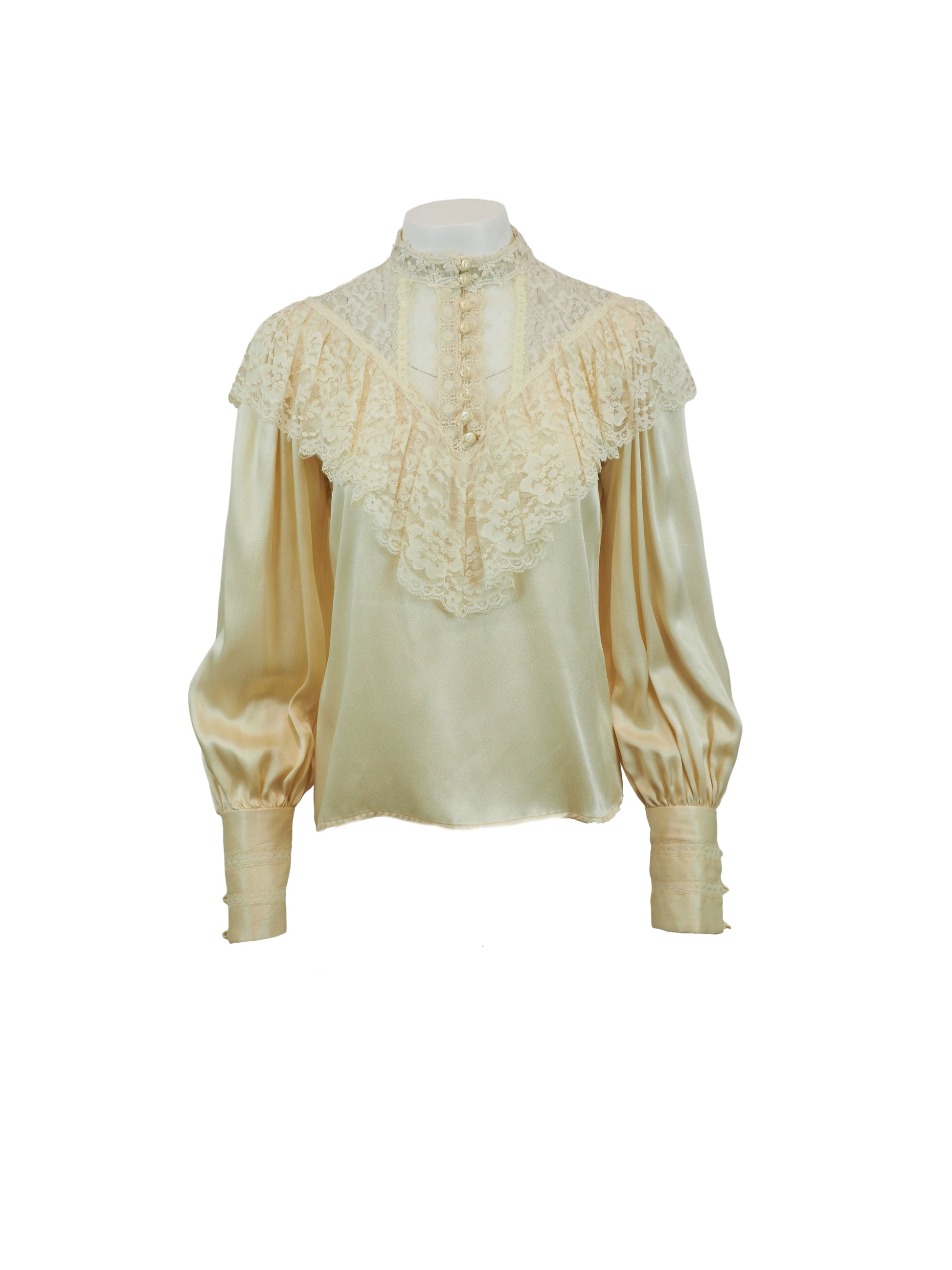 Gunne Sax Cotton Victorian Style Blouse