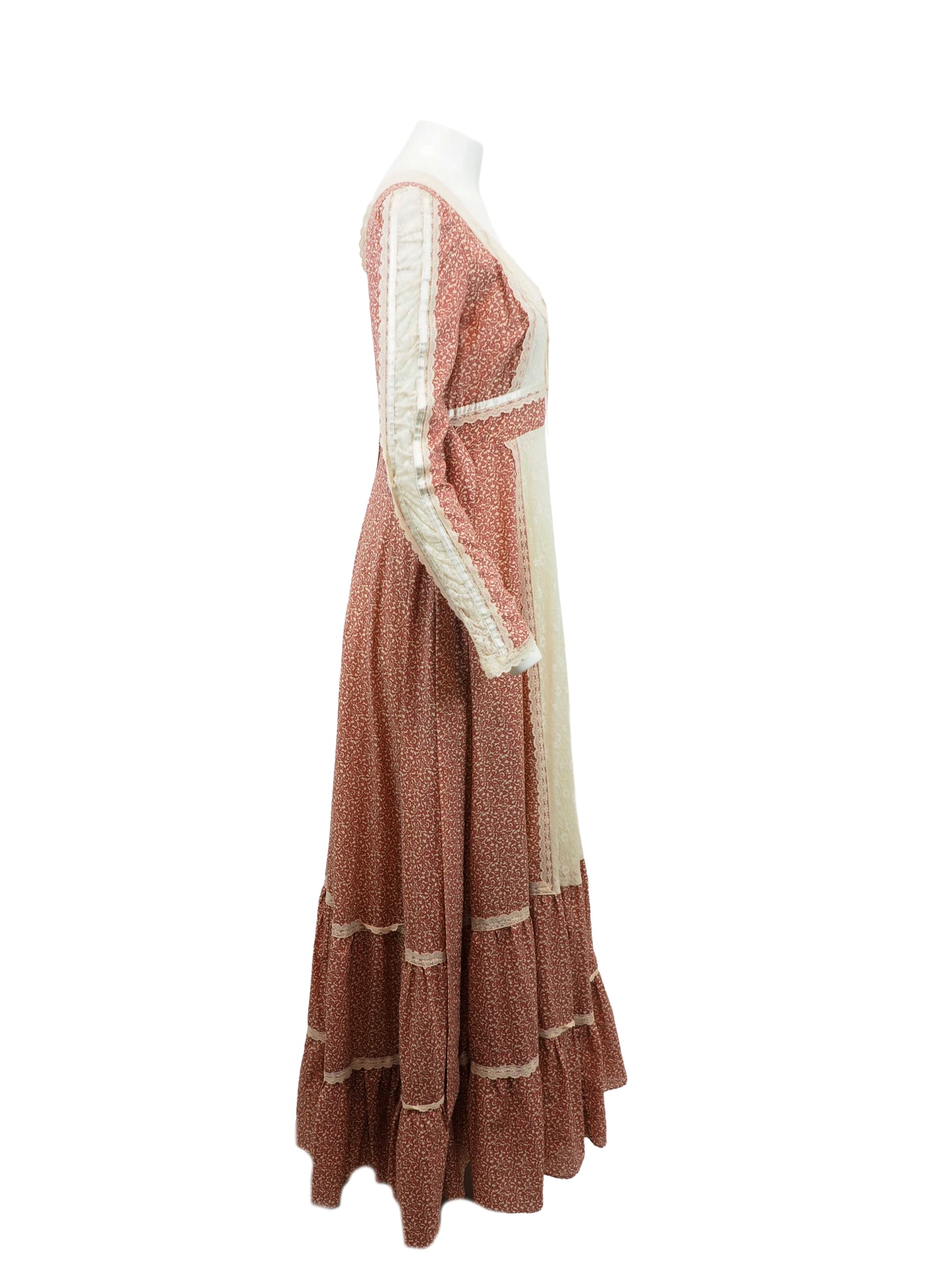 Gunne Sax Dress Calico Print