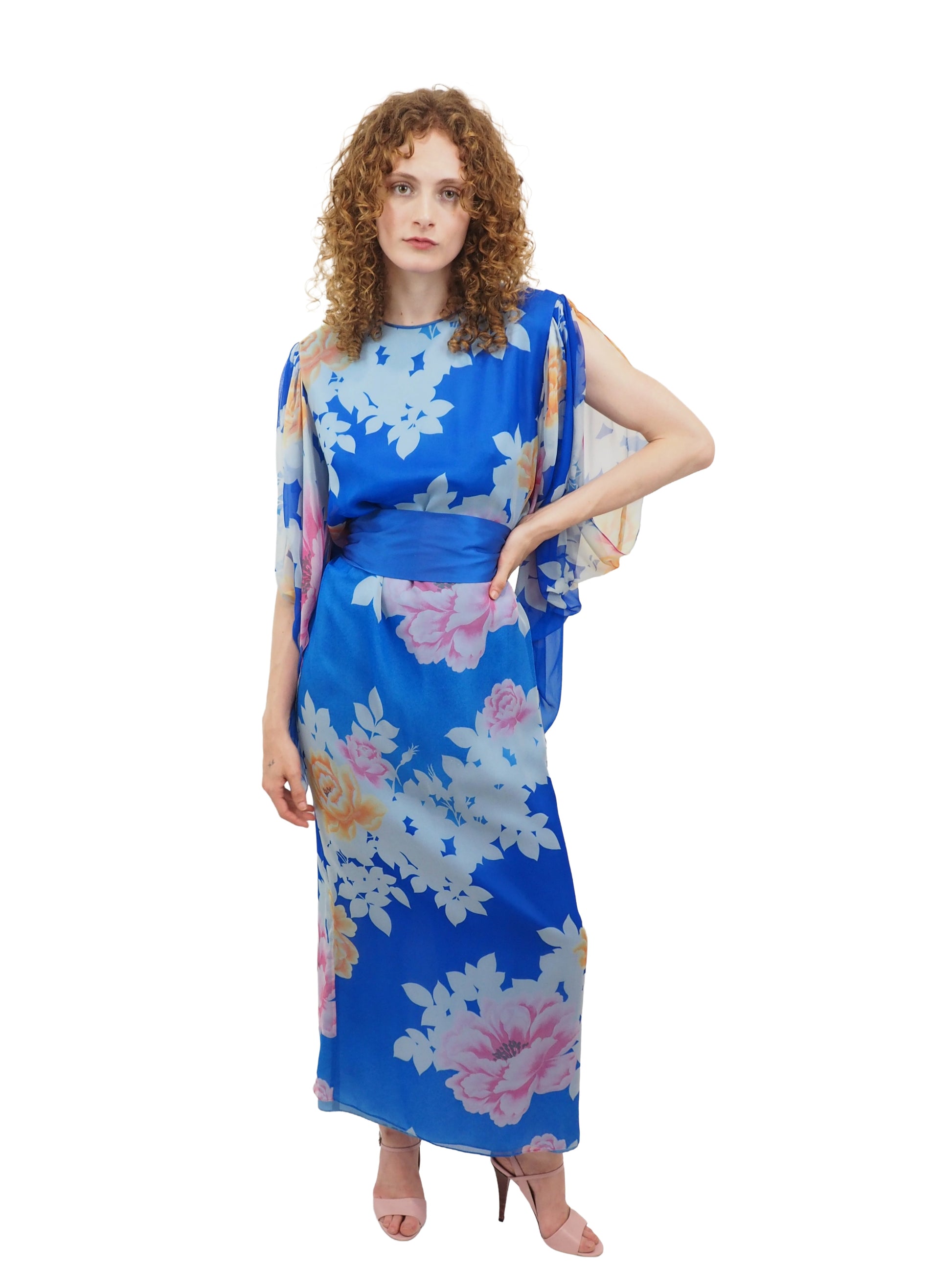 Hanae Mori Silk Kimono Dress