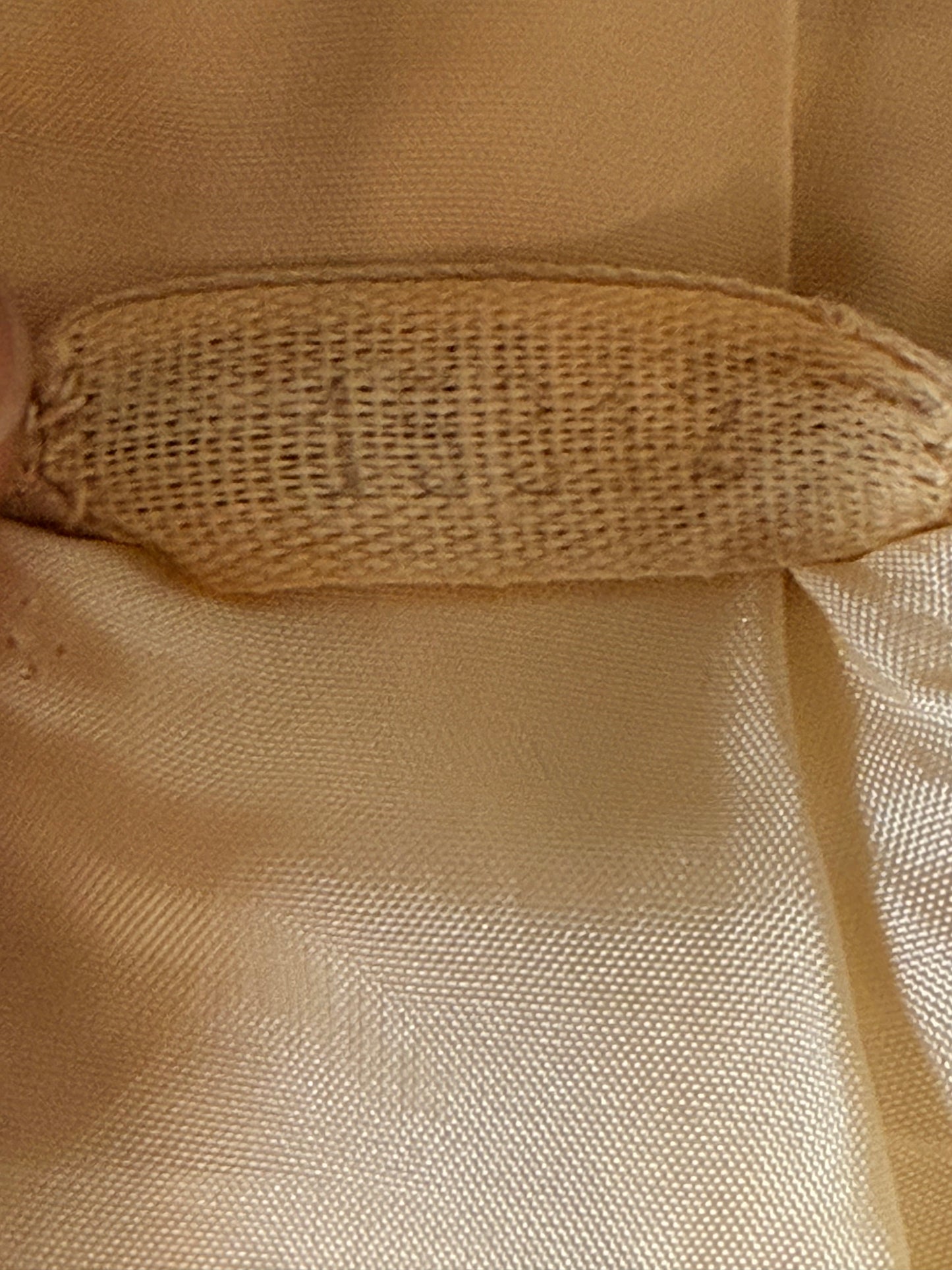 Chanel Couture Cream Tweed Suit With Ribbon Trim