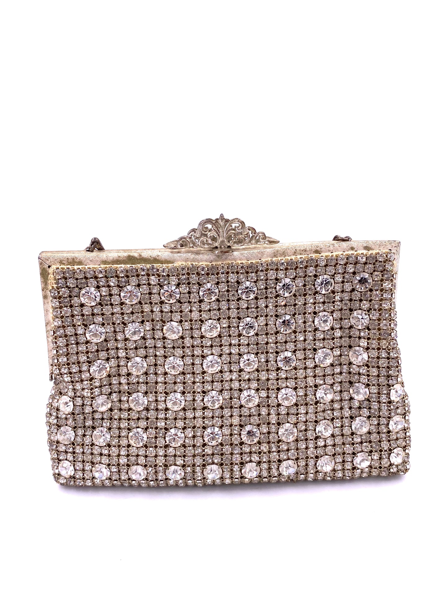 1950's Large Rhinestone Purse with Change Holder