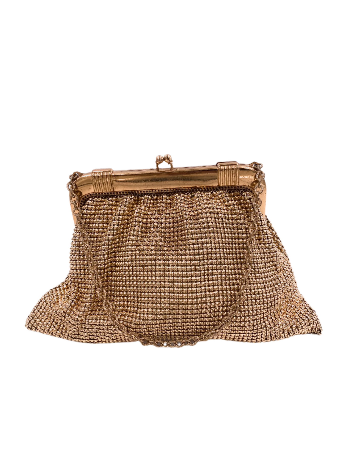 Whiting & Davis Gold Metal Mesh Purse