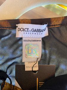 Dolce & Gabbana Blk Satin Bustier