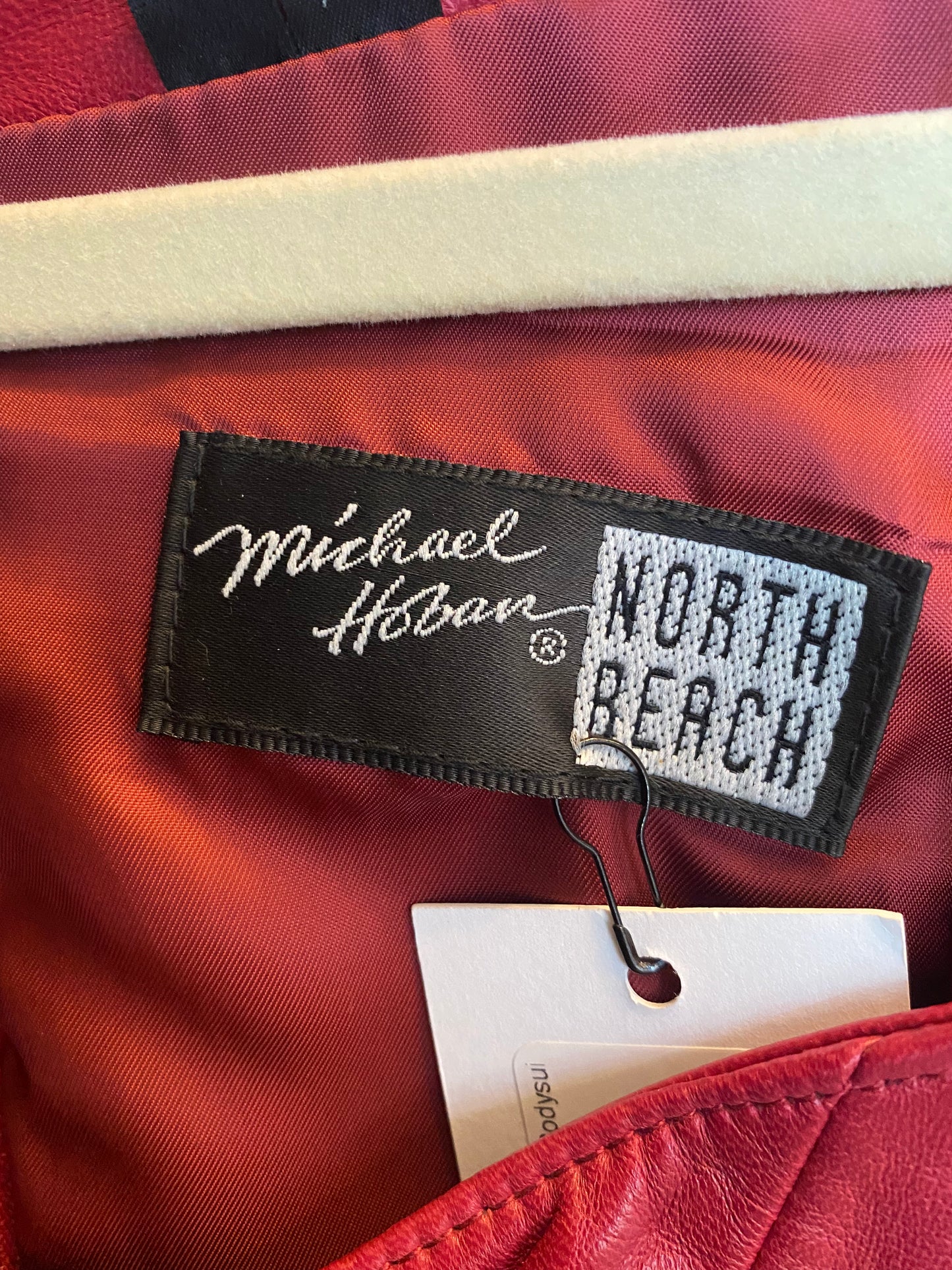 North Beach Pink Leather Bodysuit