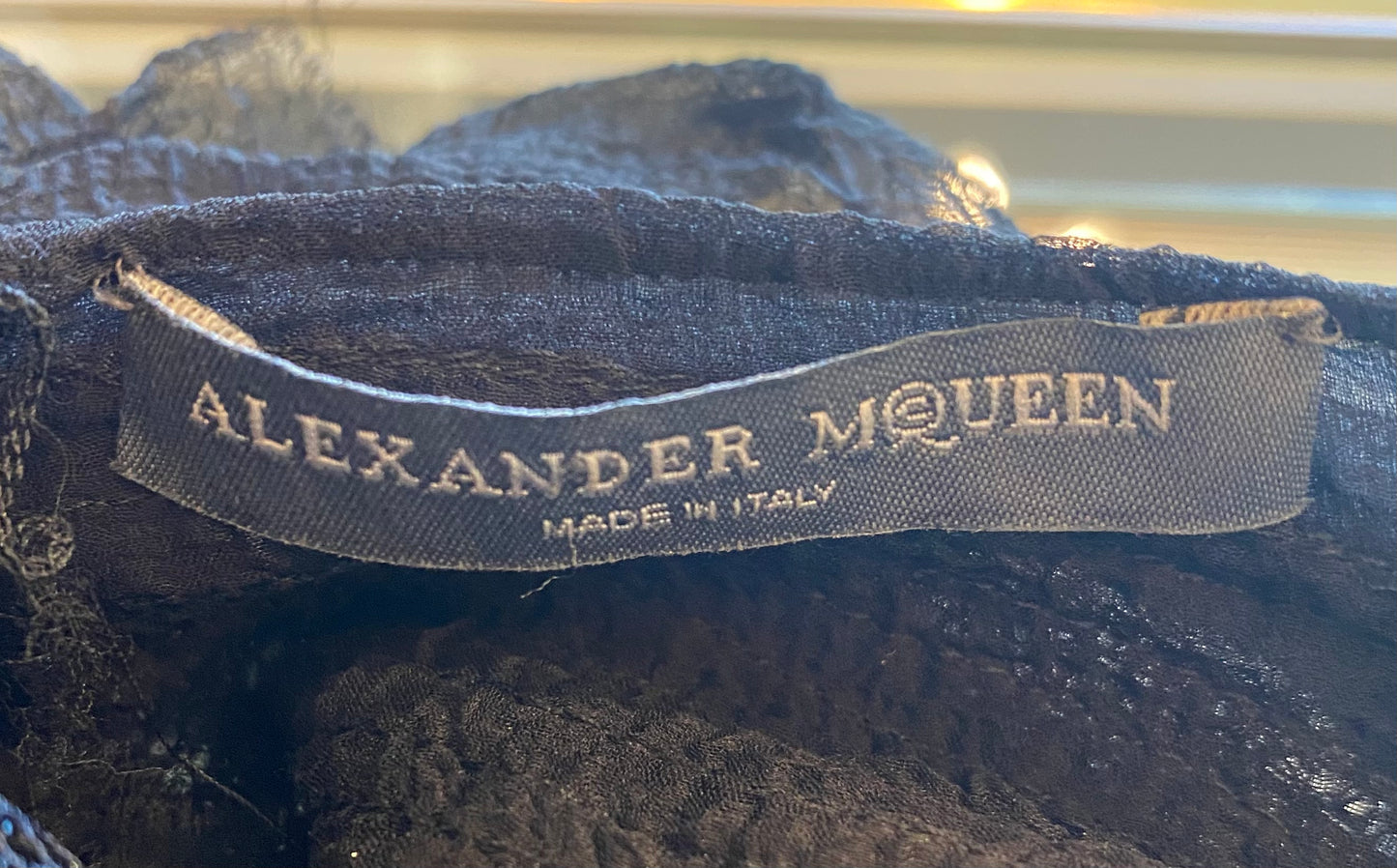 Alexander McQueen  S/S 2003 Black Oyster Top