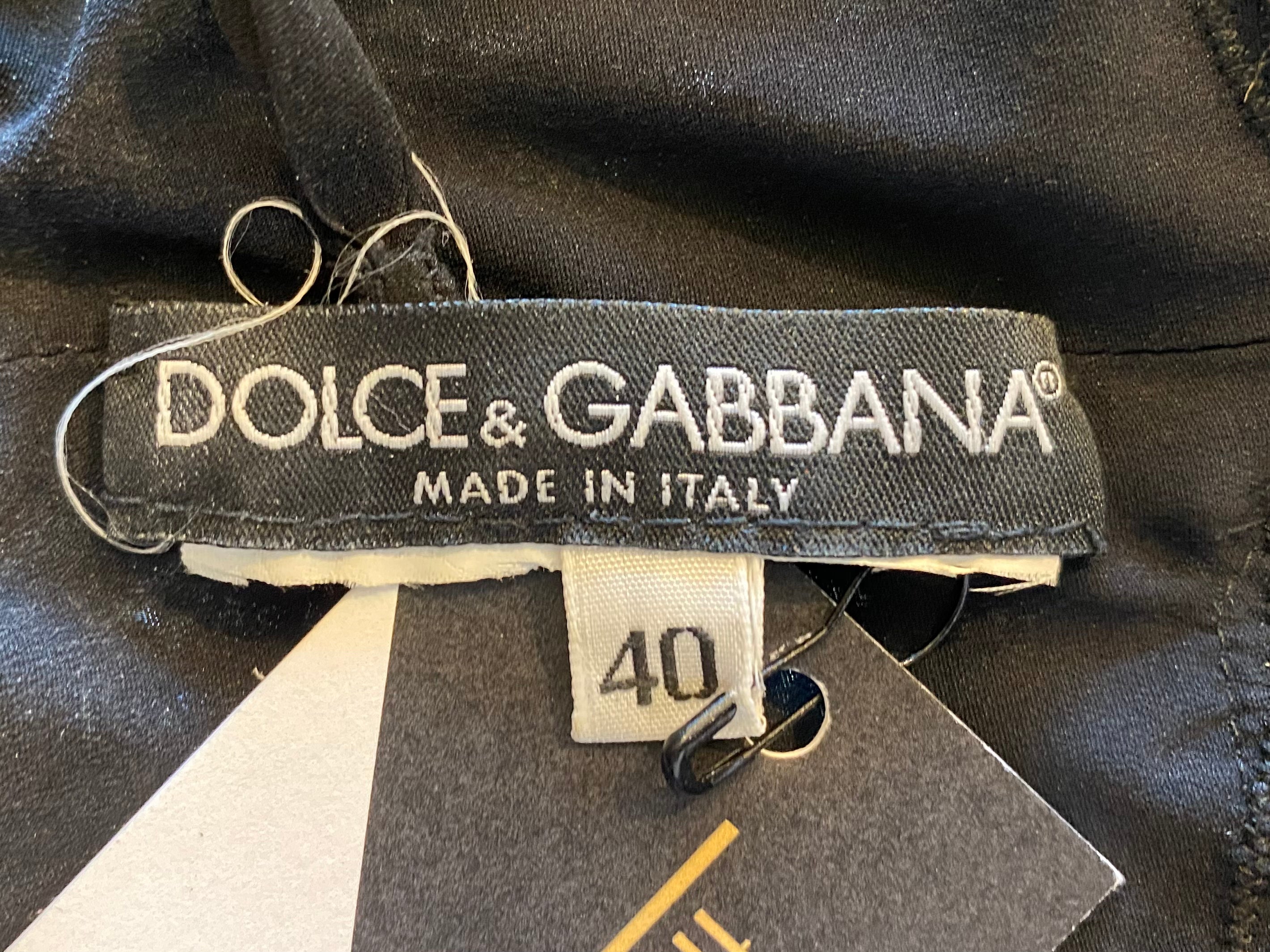 Dolce & Gabbana Black Lace Sheer Cocktail Dress