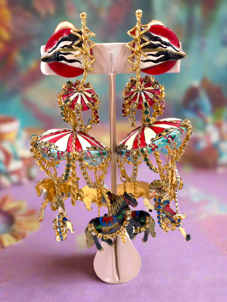 Lunch at the Ritz Carousel Earrings